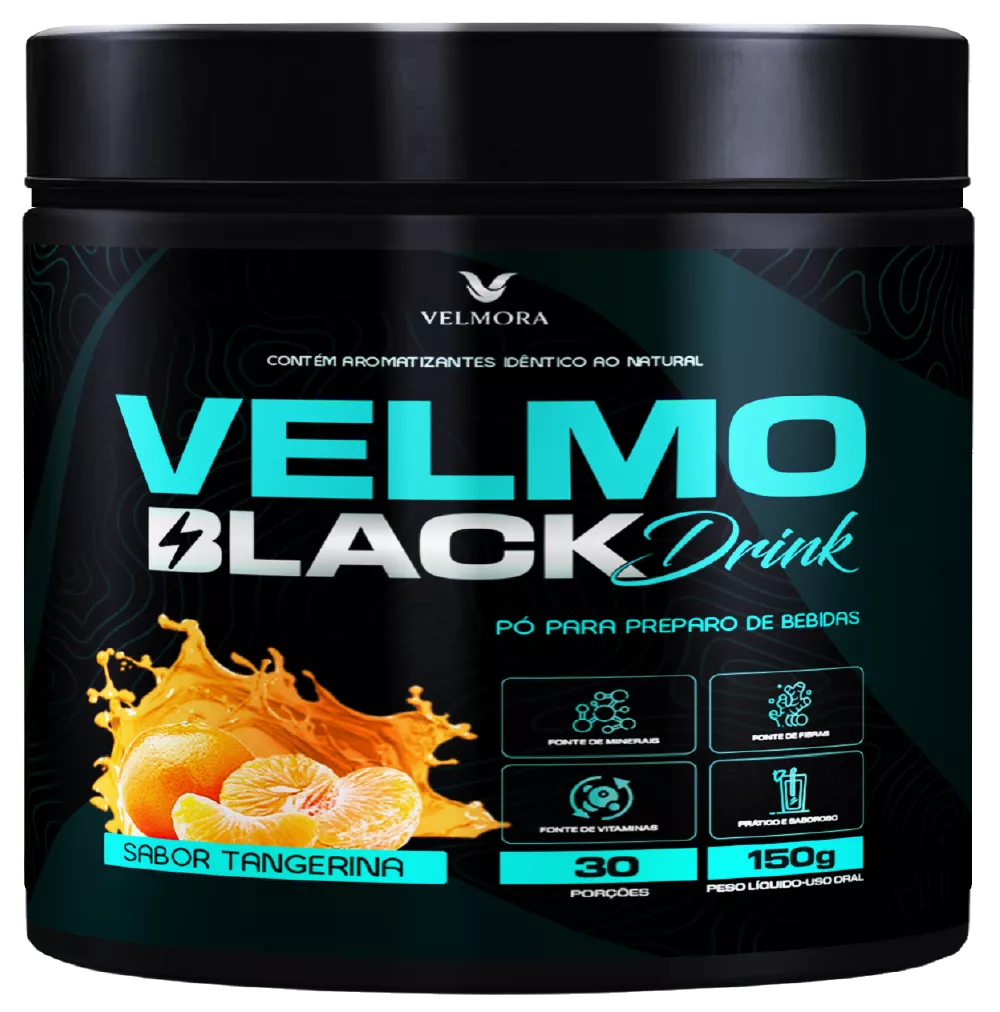 Velmo Black Drink Tangerina – 1 Pote